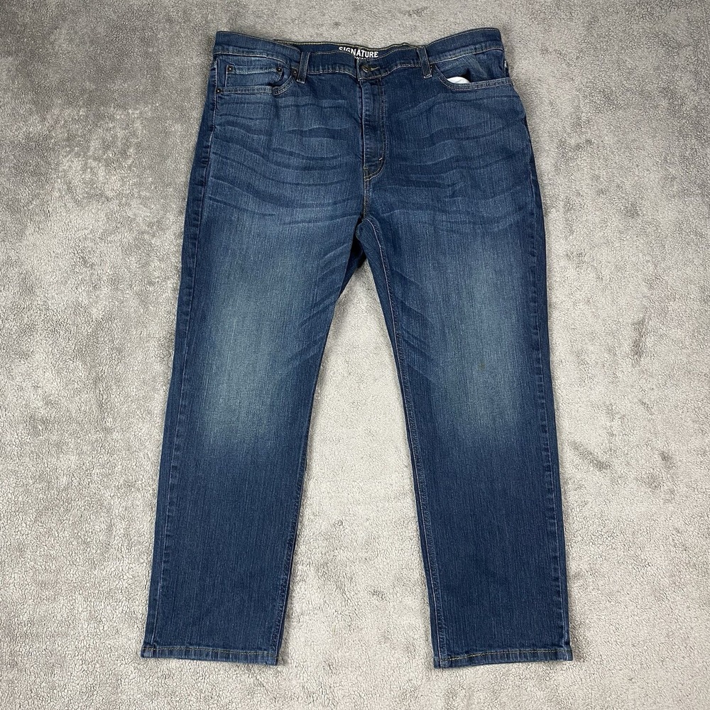 Levi Strauss Signature Jeans Mens 39x28* Blue S67 Athletic Denim
